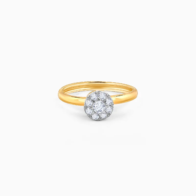 Gold Organic Radiance Diamond Ring