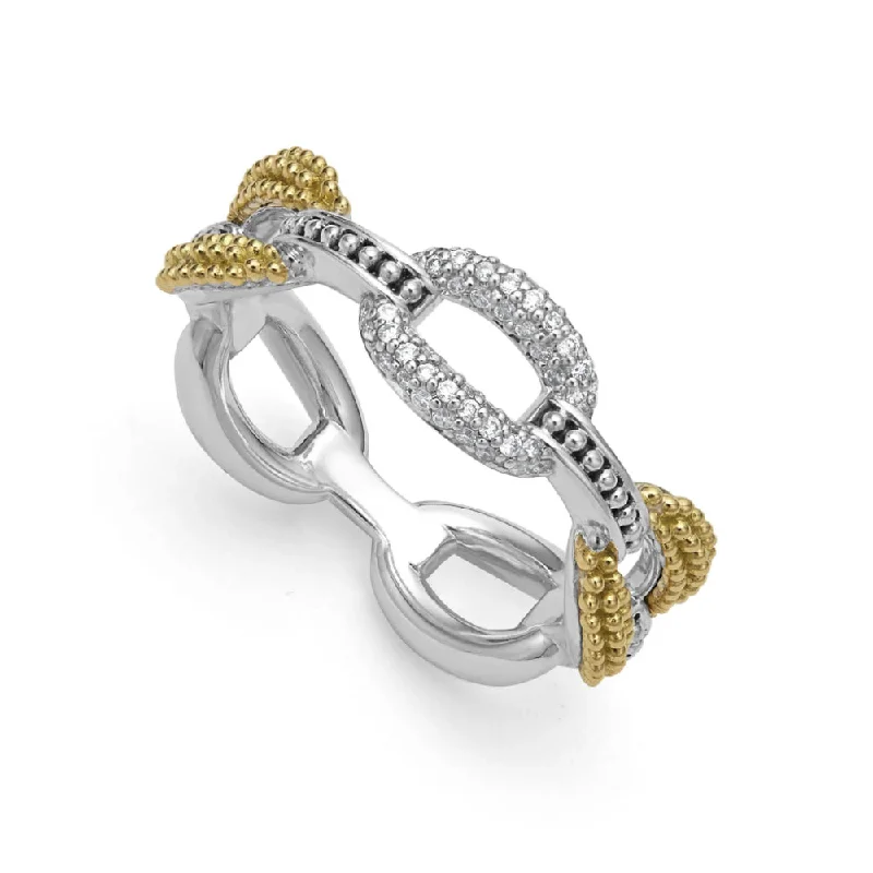 Lagos Small 18k Gold Eternity Diamond Ring