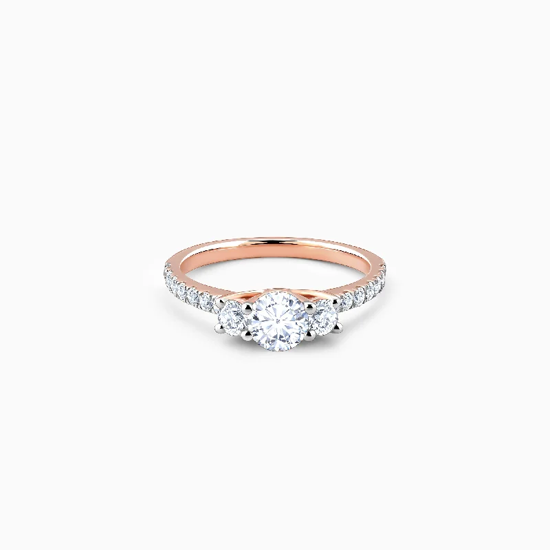 Rose Gold Miranda Solitaire Diamond Ring