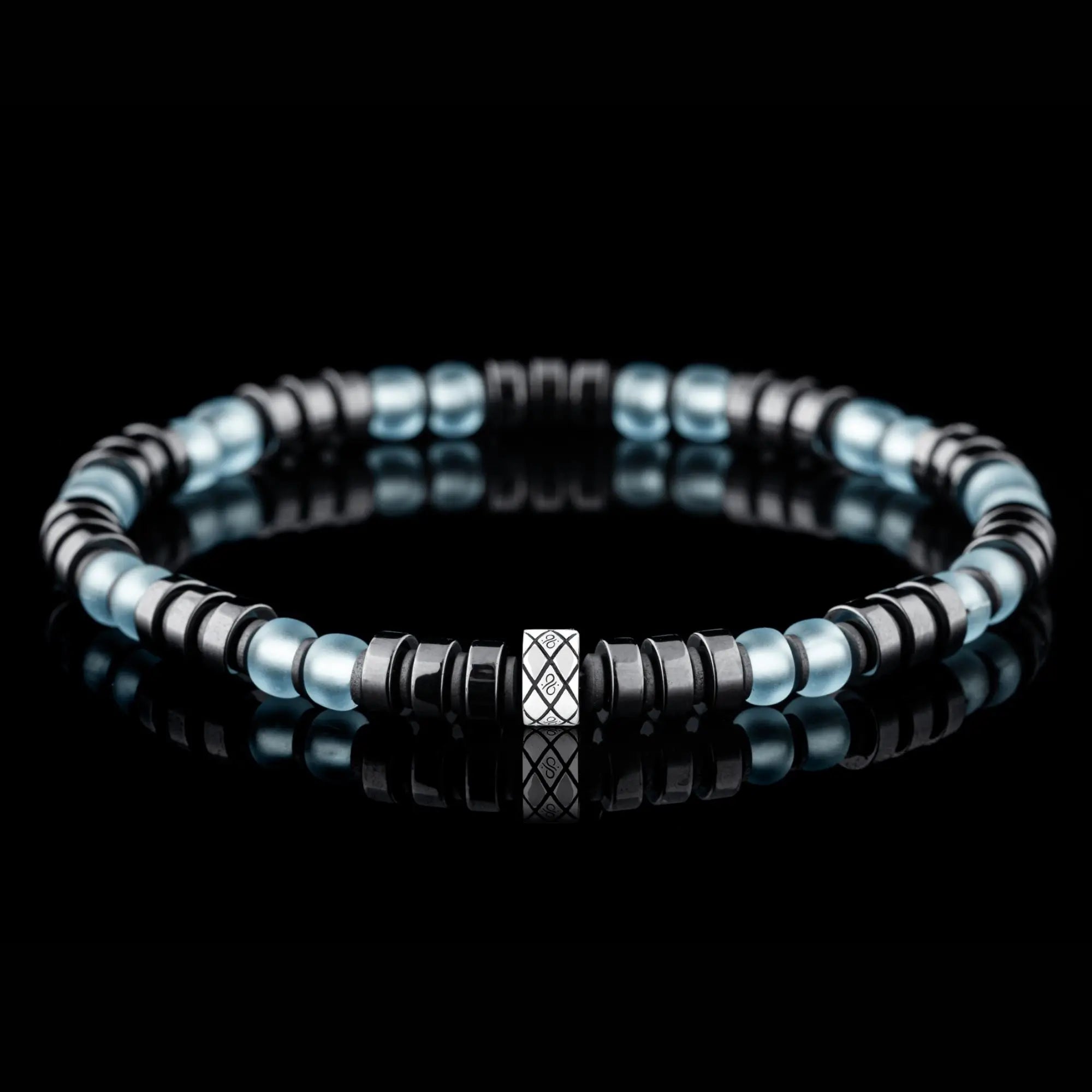 Dark Hematite Blue Bracelet I (6mm)