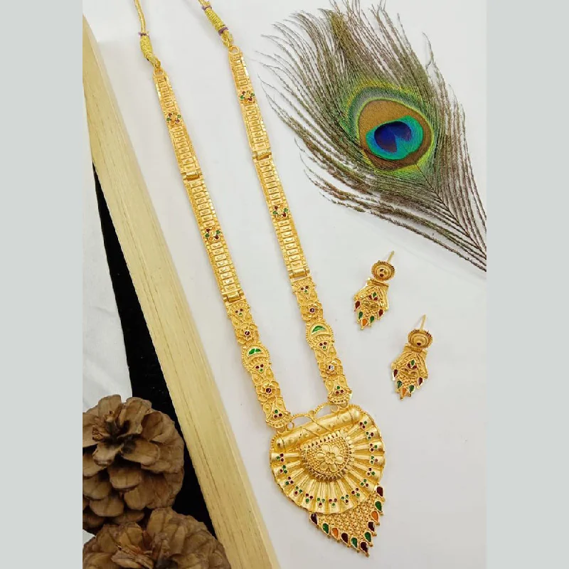 SP Jewellery Gold Plated Long Necklace Set