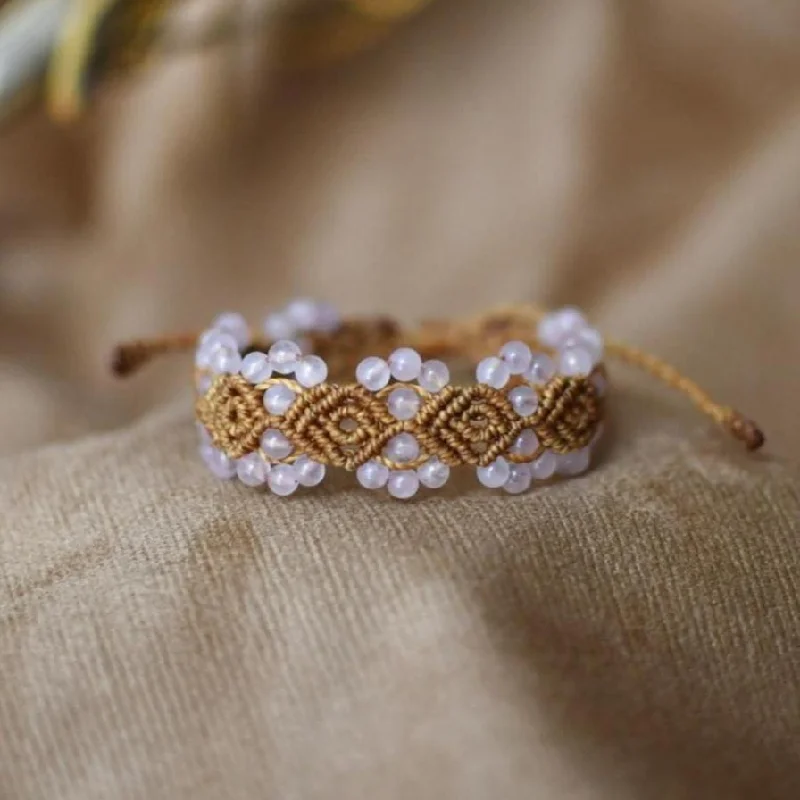 Flaxen Macrame Bracelet