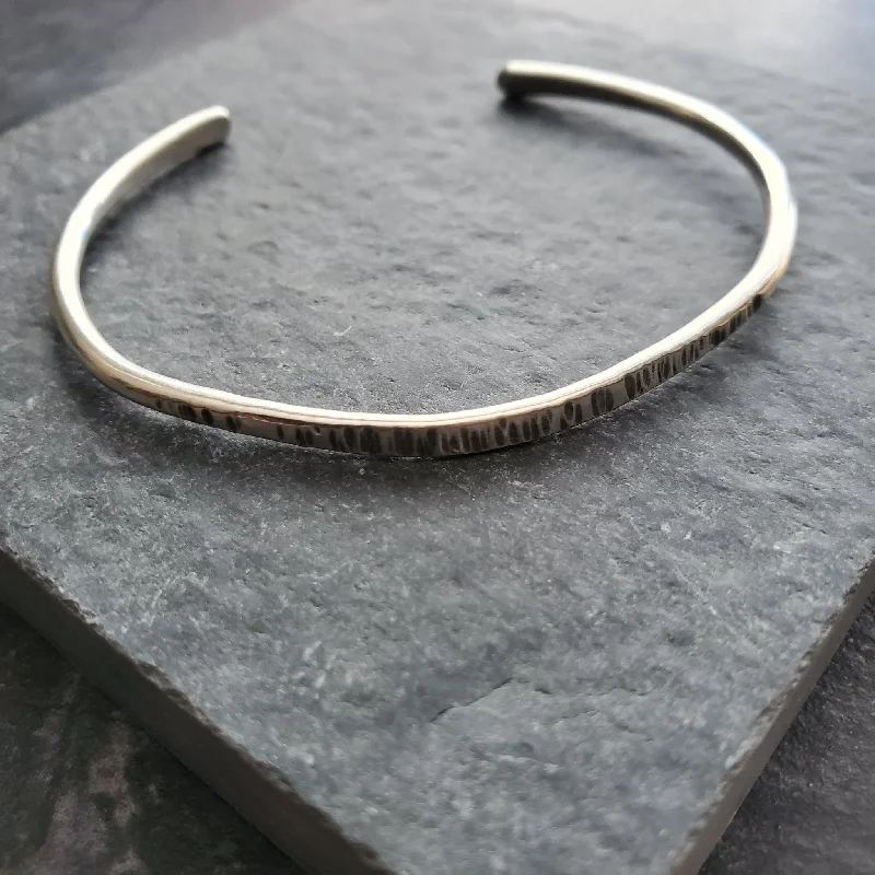 Hammered Cuff - Sterling Silver