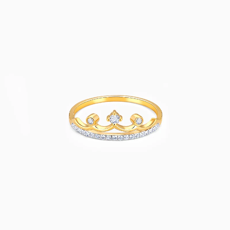 Gold Crowning Glory Diamond Ring