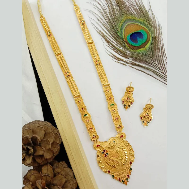 SP Jewellery Gold Plated Long Necklace Set