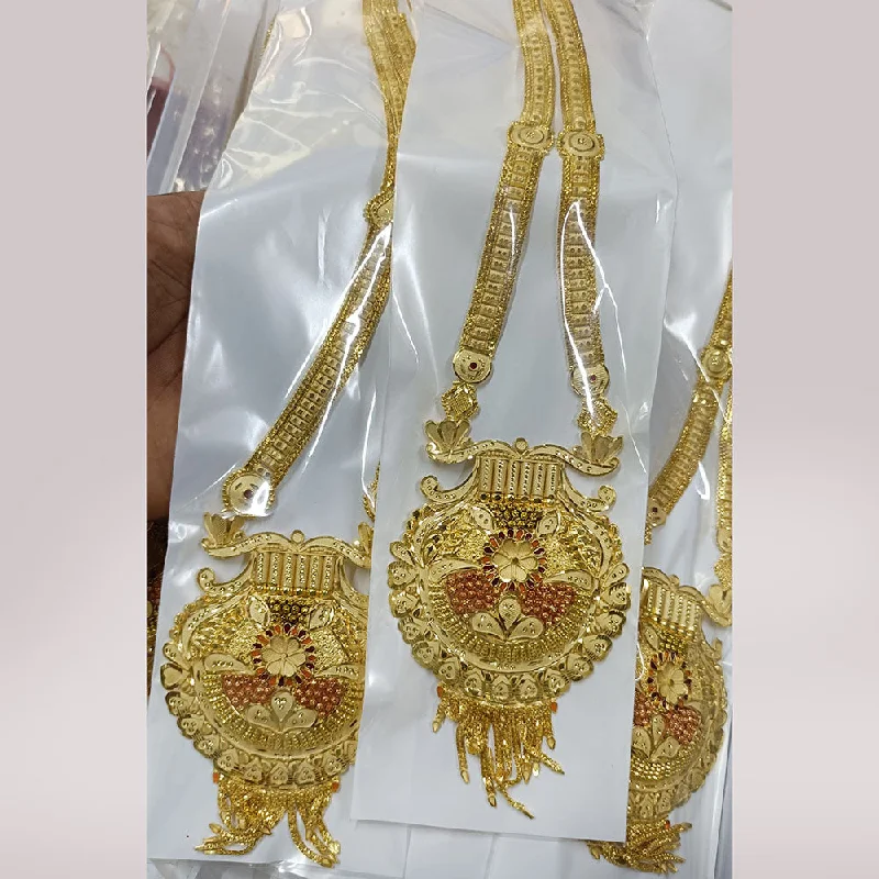 Pari Art Jewellery Forming Long Necklace Set ( 1 Piece Only )