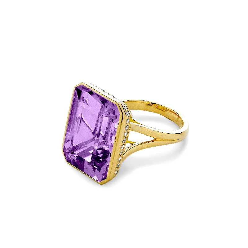 Geometrix Gemstone Diamond Ring