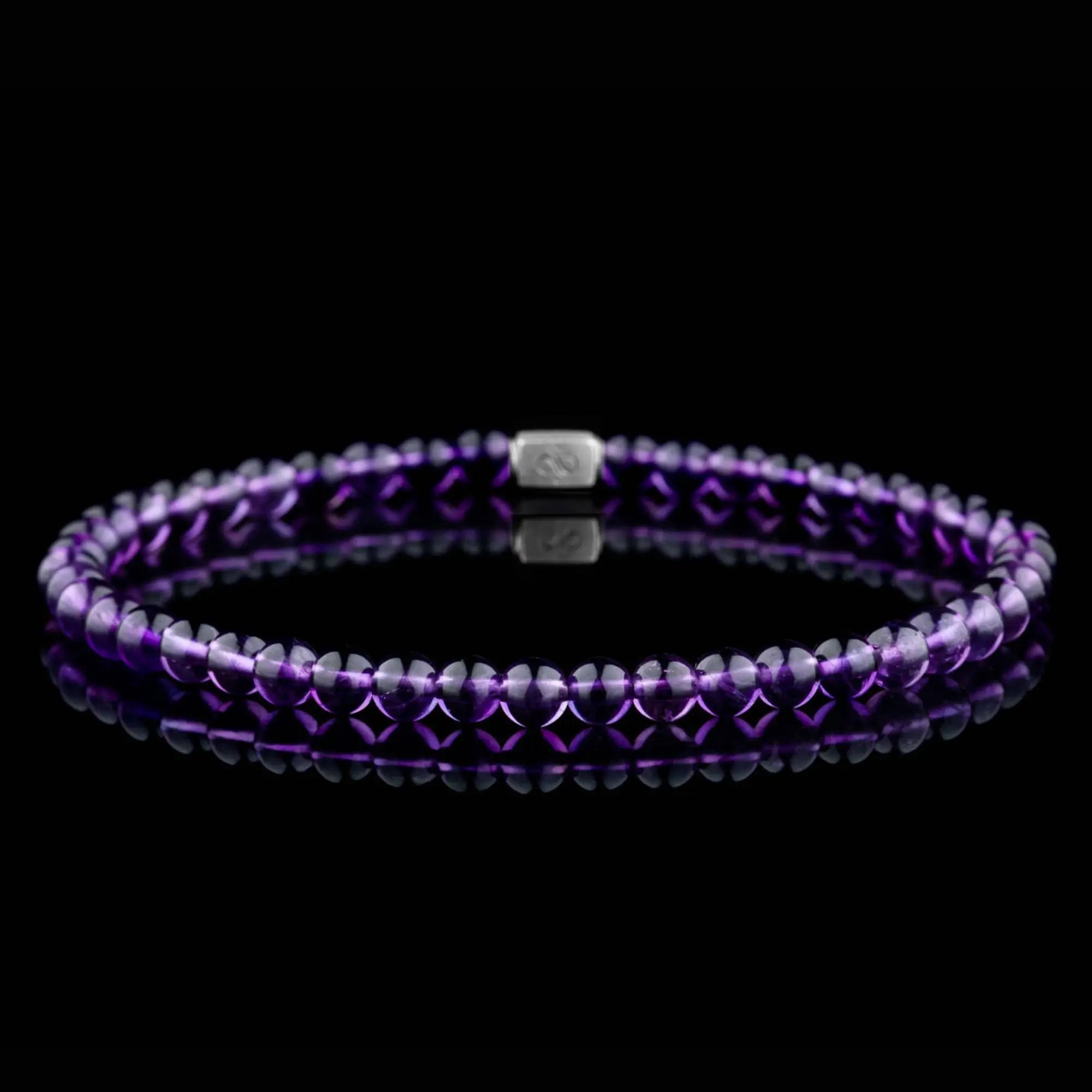 Amethyst Bracelet V (4mm)