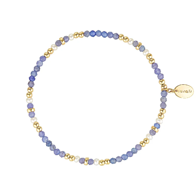 Lavande Perla Bracelet ~ Tanzanite & Pearl