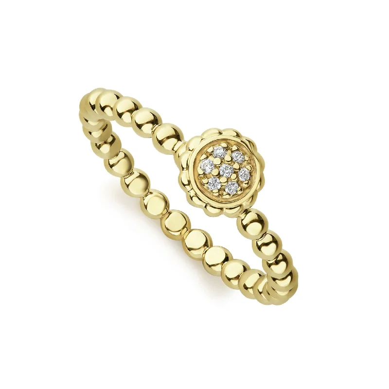 Caviar Gold 18K Gold Caviar Diamond Ring