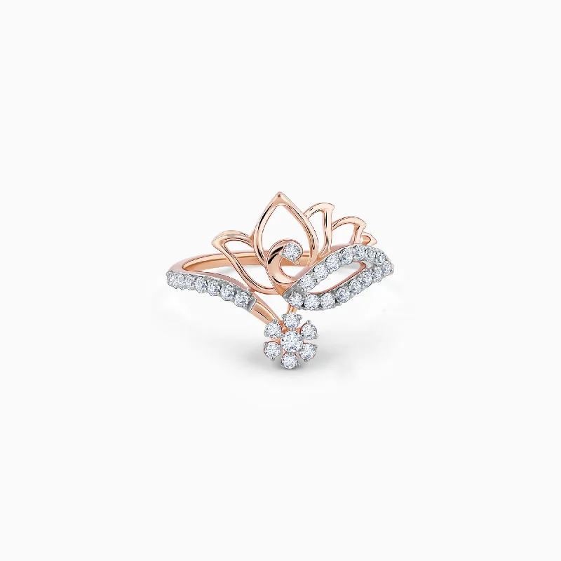 Rose Gold Enthralling Diamond Ring