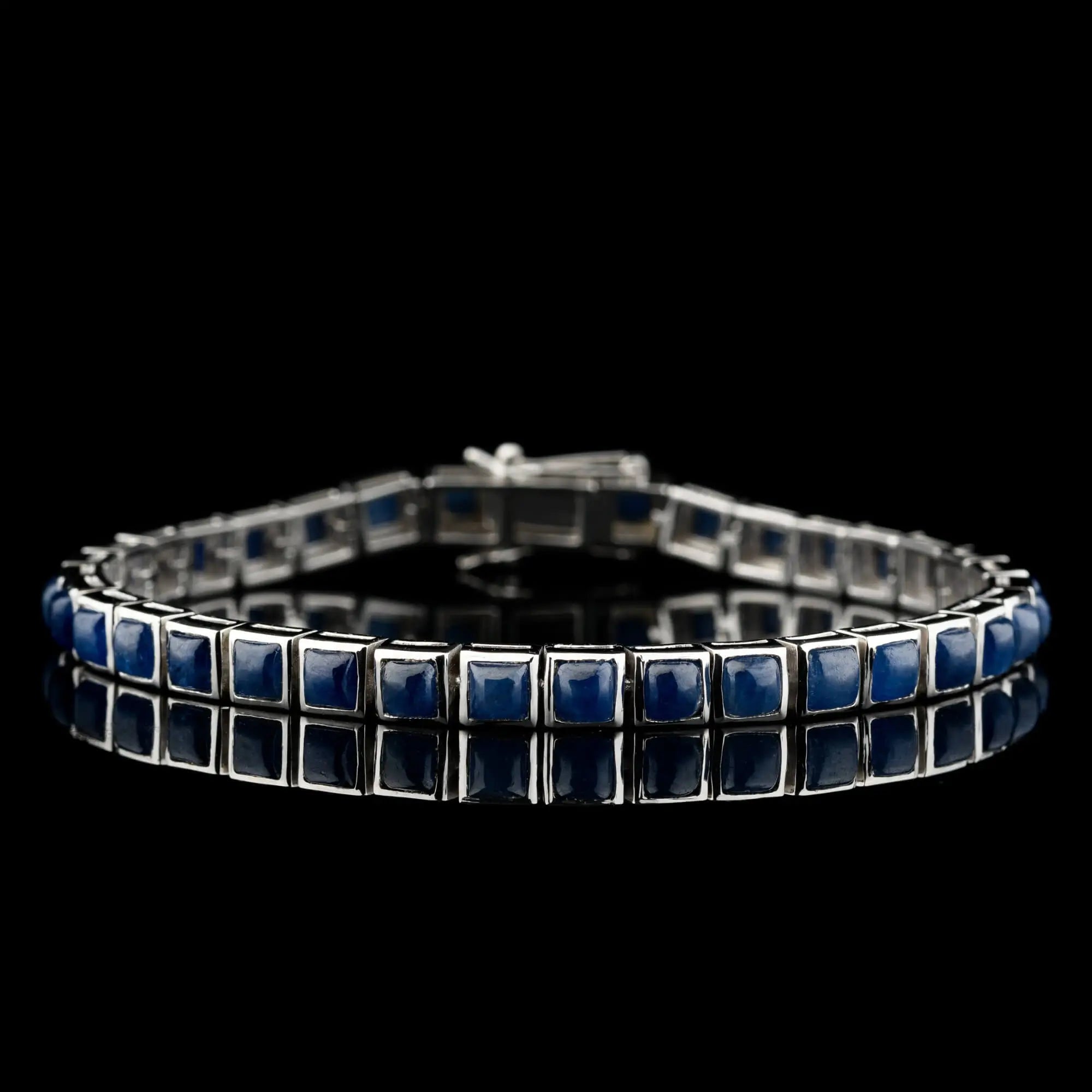 Sapphire - Silver Tennis Bracelet I