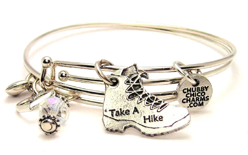 Take A Hike Expandable Bangle Bracelet Set