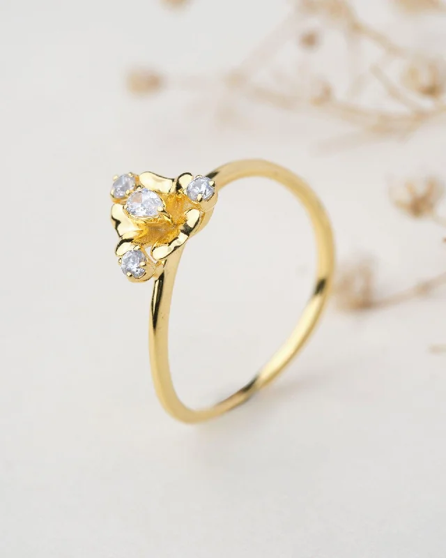 Floret 18Kt Gold & Diamond Ring